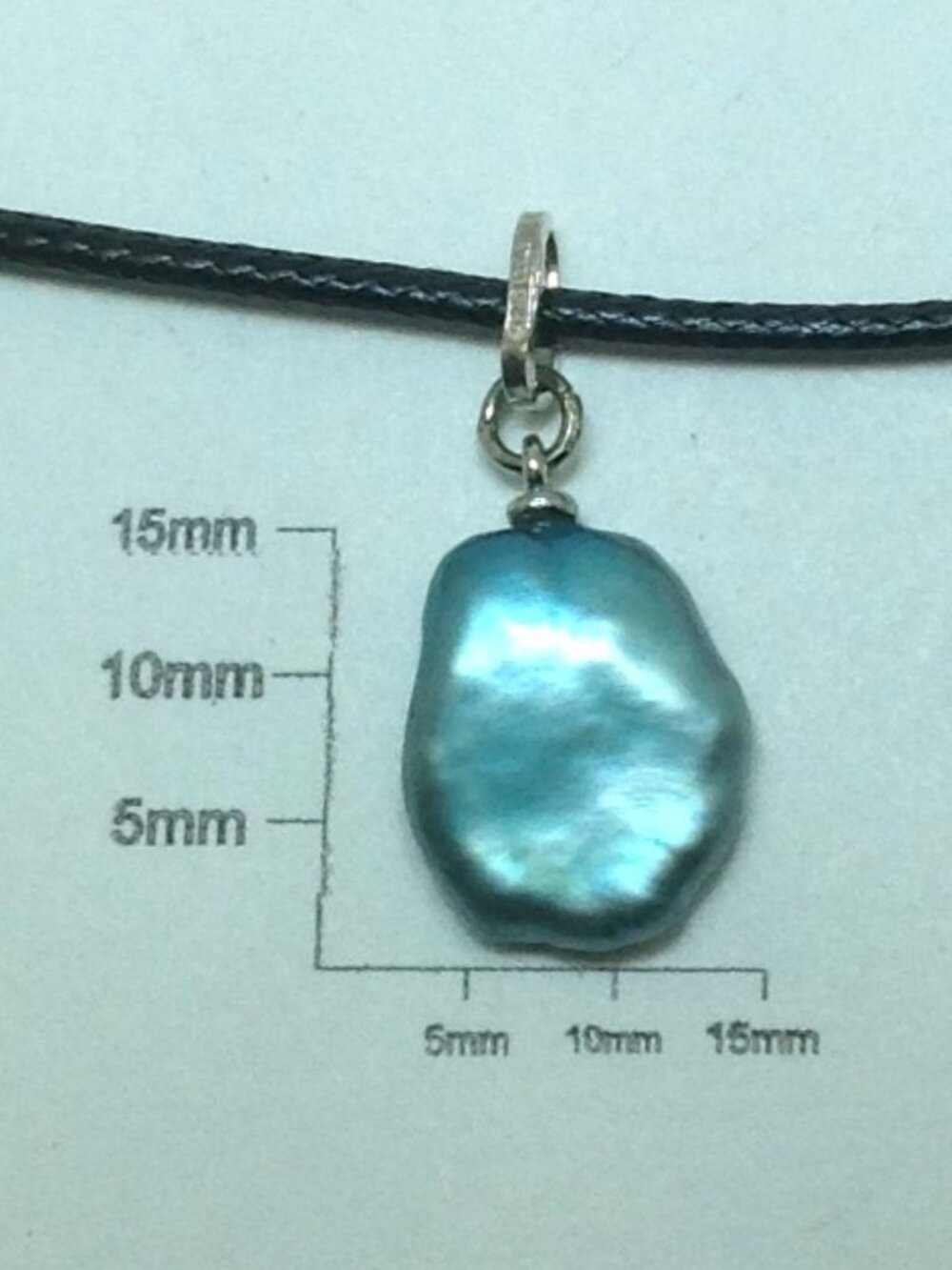 Baroque Freshwater Pearl Silver Charm.
